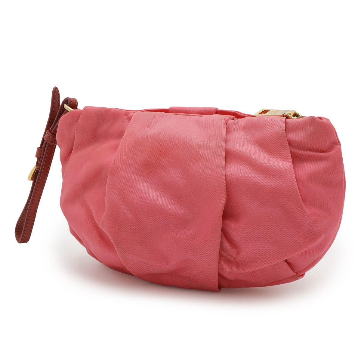 PRADA プラダ リボン リストレットポーチ 化粧ポーチ コスメポーチ