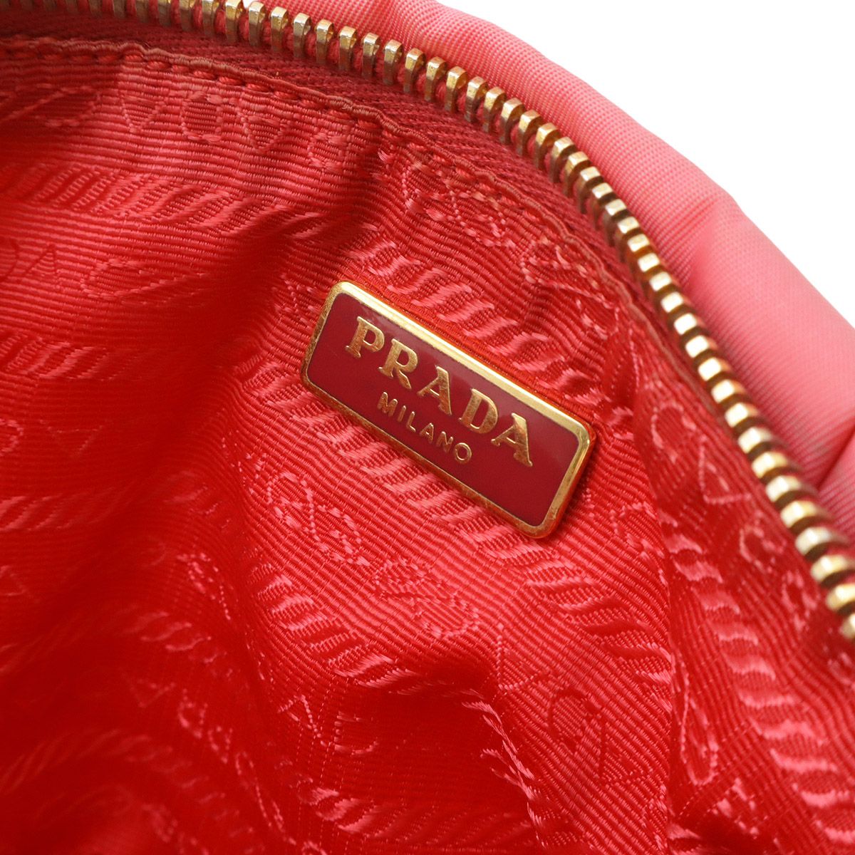 PRADA プラダ リボン リストレットポーチ 化粧ポーチ コスメポーチ