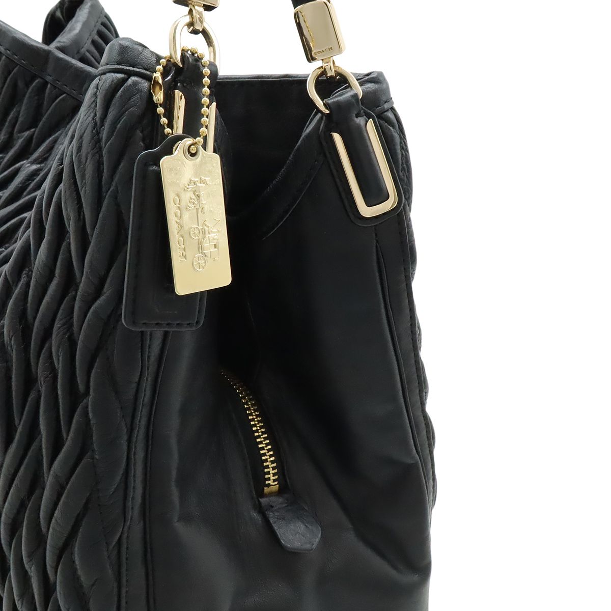 COACH コーチ マディソン ギャザード ツイストレザー フィービー