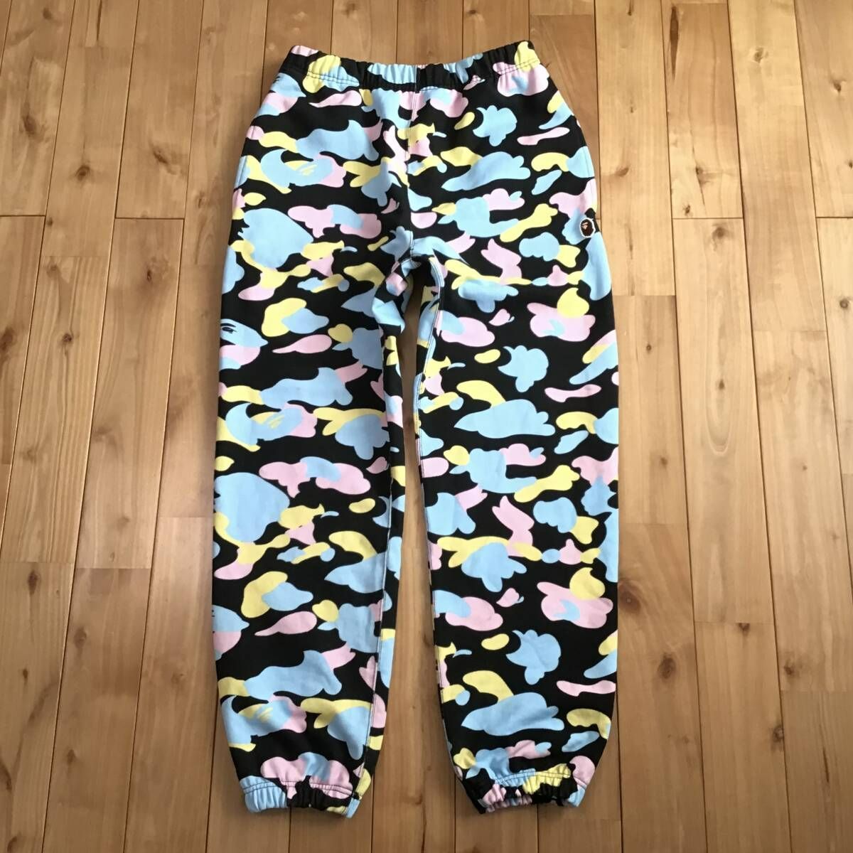 Multi Camo スウェットパンツ レディース Sサイズ a bathing ape BAPE cotton candy エイプ ベイプ アベイシングエイプ 迷彩 y 55