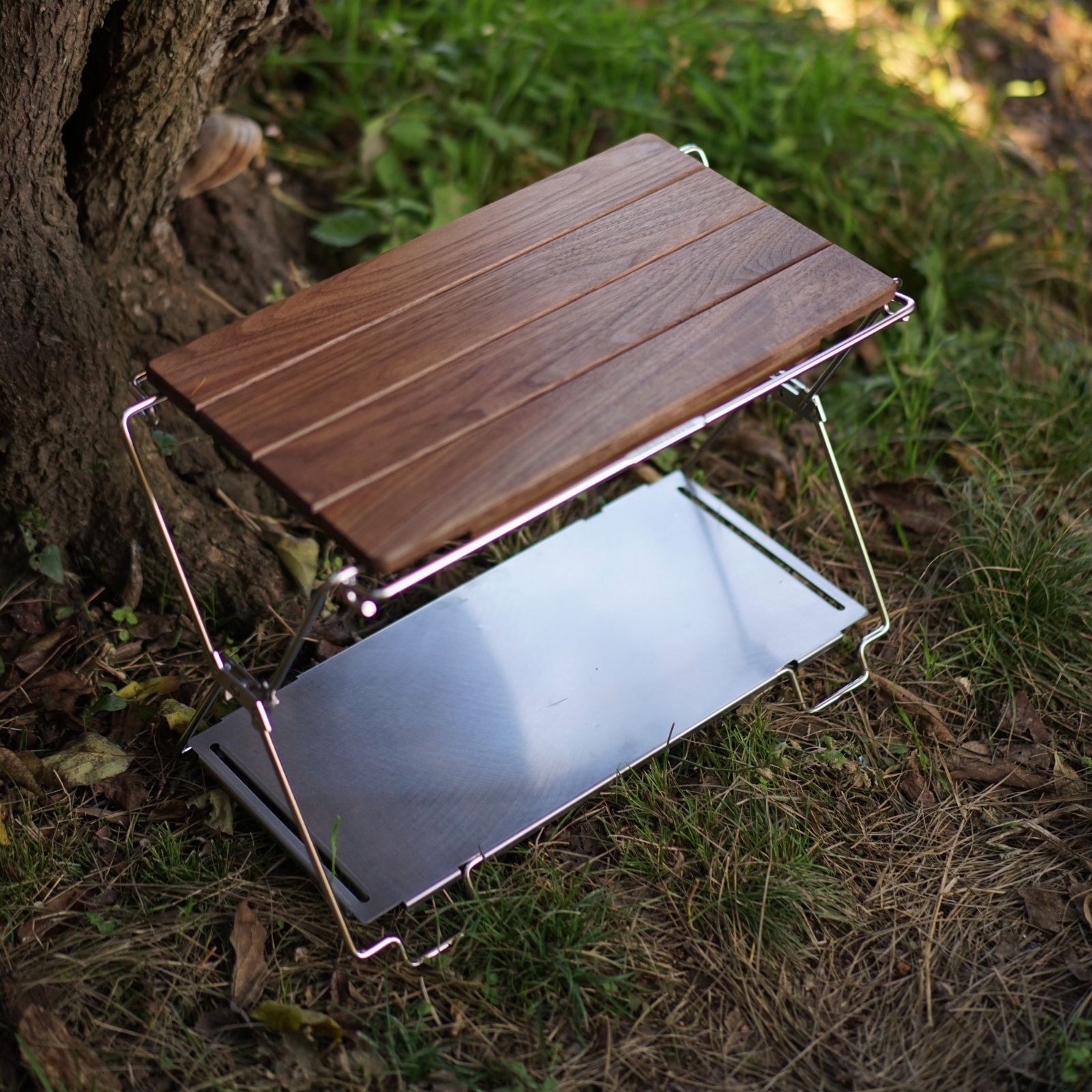 コードユニット天板 ウォールナット レッドオーク キャンプ アウトドア テーブル ラック