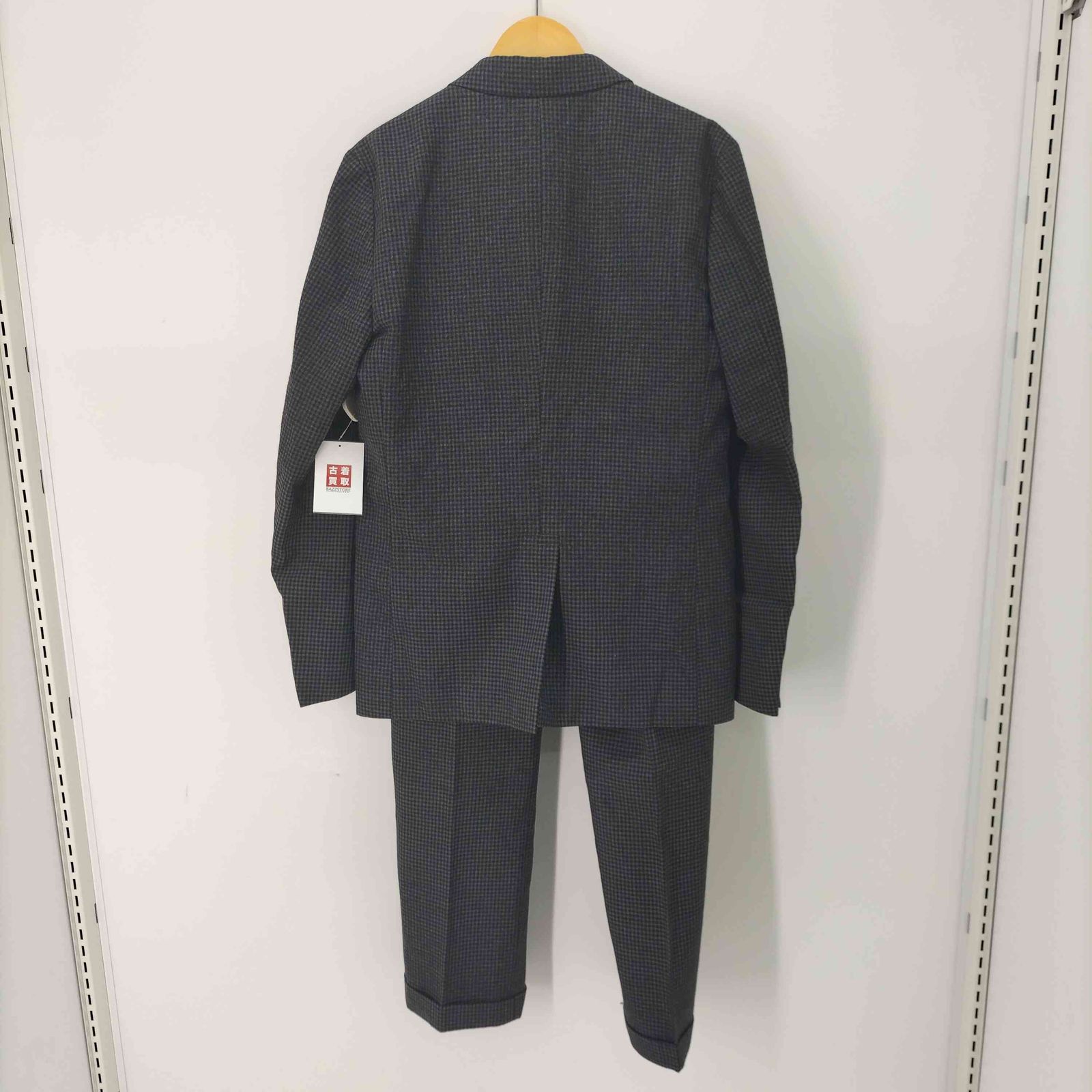 エヌハリウッド N.HOOLYWOOD POCKET SACK 3ピース チェック スーツ