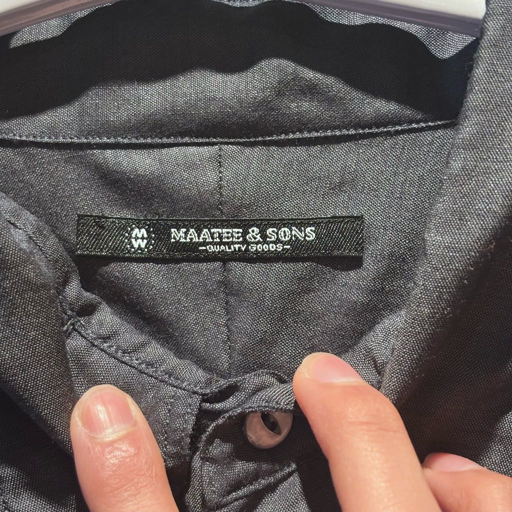 MAATEE&SONS マーティーアンドサンズ 25SS WORK SHIRT 長袖シャツ