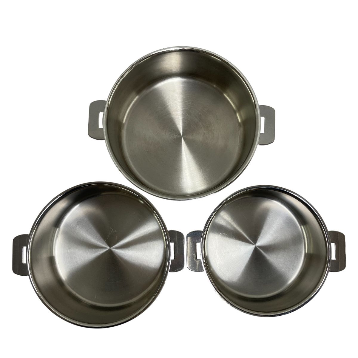 CRISTEL 18cm 20cm 22cm 両手鍋 ステンレス製 着脱式ハンドル付き 調理
