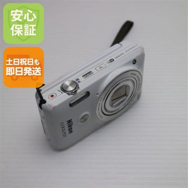 良品中古 COOLPIX S6900 ナチュラルホワイト 即日発送 デジカメ ニコン
