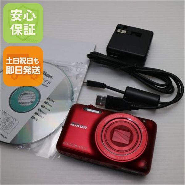 新品同様 COOLPIX S6600 ラズベリーレッド 即日発送 デジカメ Nikon