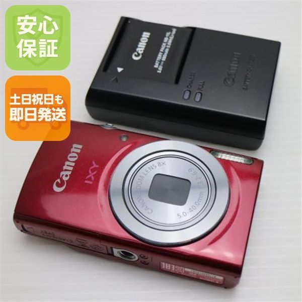 超美品 IXY 120 レッド 即日発送 デジカメ Canon 本体 土日祝発送OK