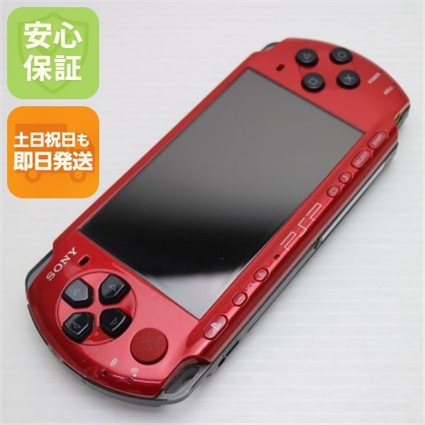 PSP-3000 ブラック レッド game SONY PlayStation Portable 本体 04000