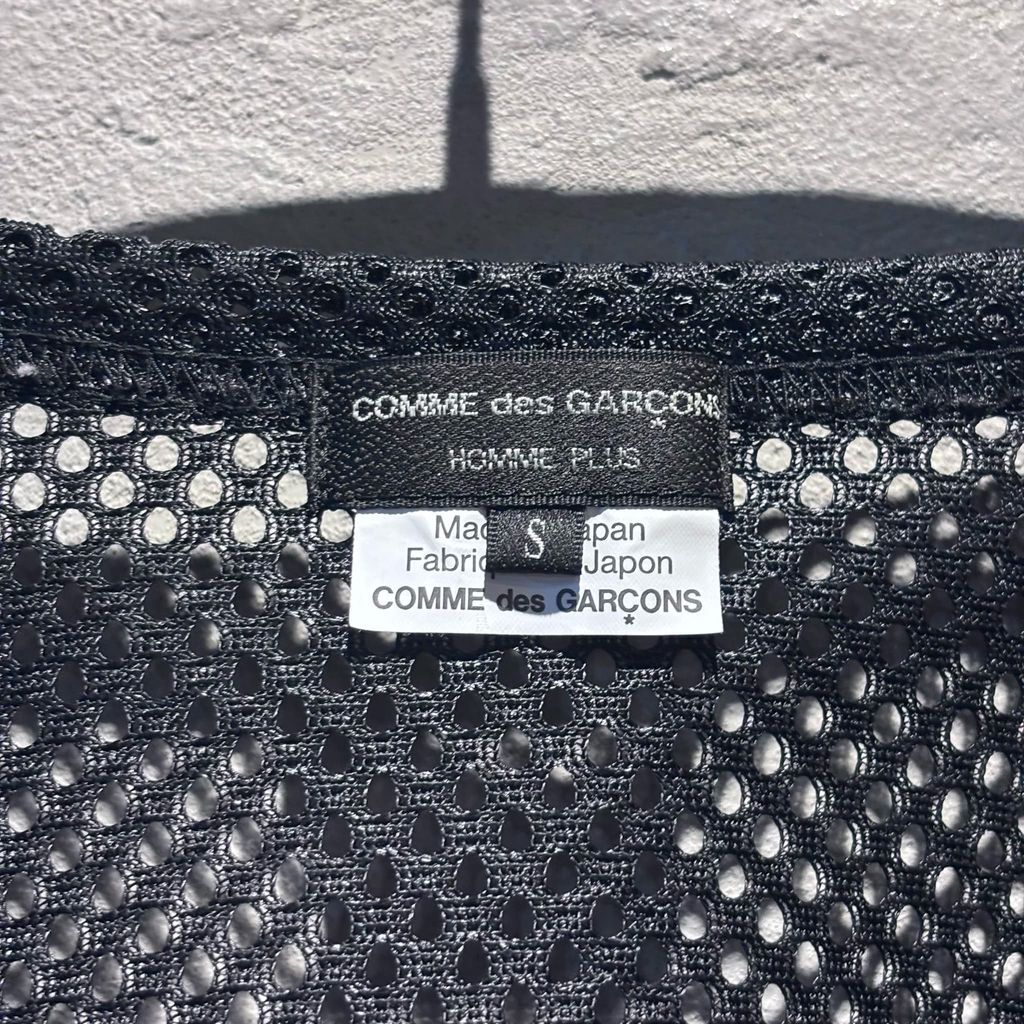 COMME des GARCONS HOMME PLUS コムデギャルソンオムプリュス 24 SS Mesh Long Tops レイヤードトップス PM-T 050 ブラック size S 代官山A 12