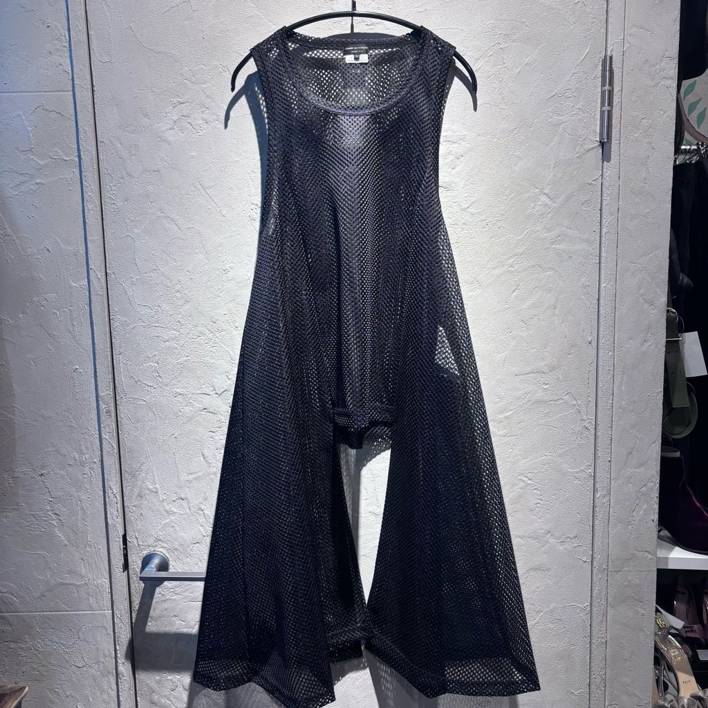 COMME des GARCONS HOMME PLUS コムデギャルソンオムプリュス 24 SS Mesh Long Tops レイヤードトップス PM-T 050 ブラック size S 代官山A 12
