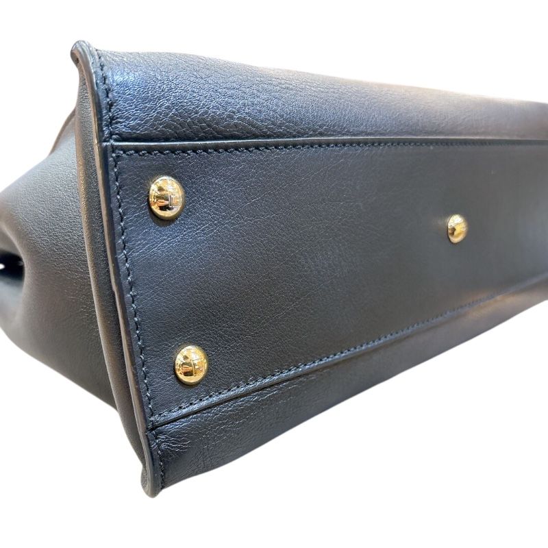 フェンディ FENDI ピーカブー レギュラー 8 BN 290 カーフレザー ユニセックス ハンドバッグ ウエストポーチ バッグ メンズ