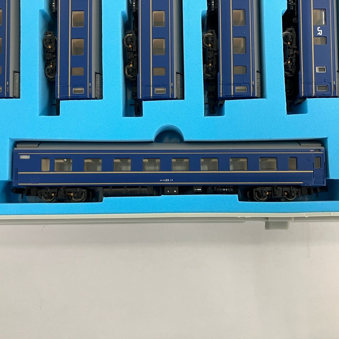 マイクロエース　24系24型　金帯　エルム9両セットばらしの7両セット マイクロエース A-0337 24系 24型 客車 金帯 寝台特急 エルム編成 9両