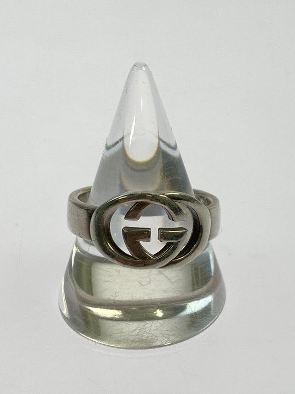 品 GUCCI グッチ インターロッキング Gリング 指輪 シルバー 925 182 251208 em 34 min