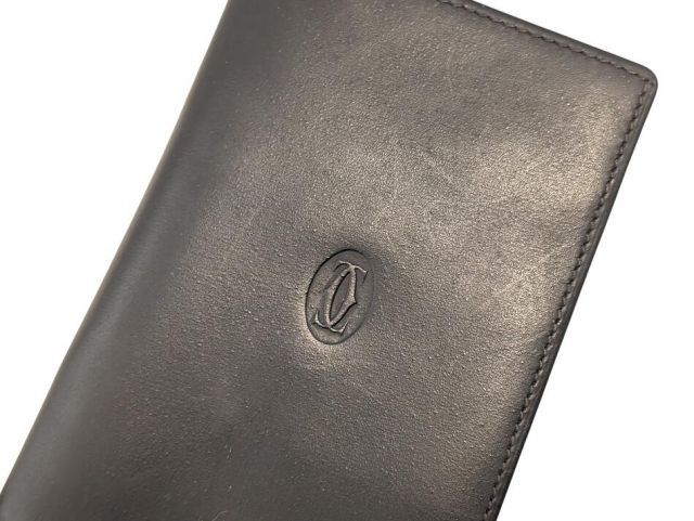 カルティエ 売れ筋 メモ帳 メモカバー ミニ手帳カバー レザー ブラック