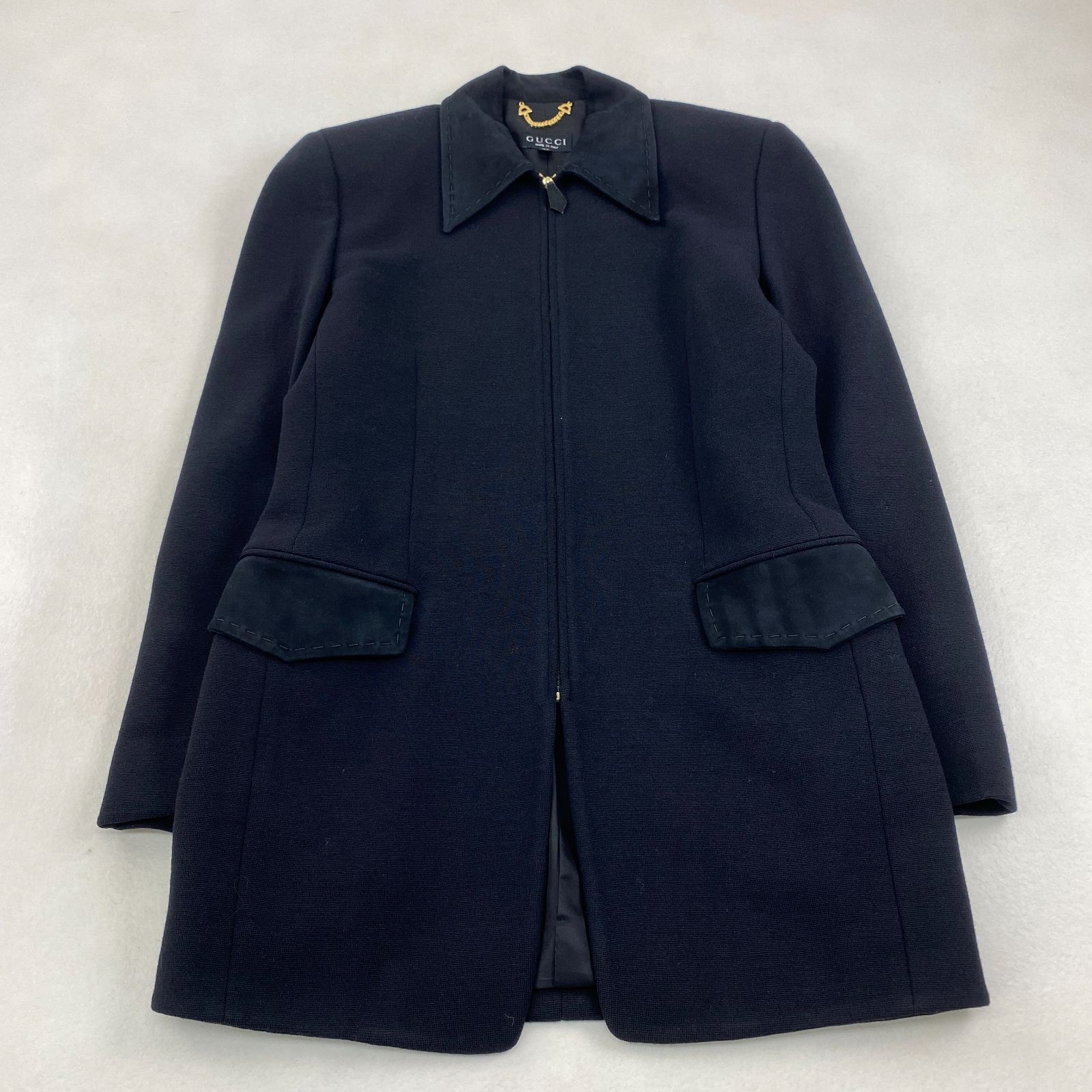 GUCCI ウールコート トムフォード期 Tom Ford レザー グッチ