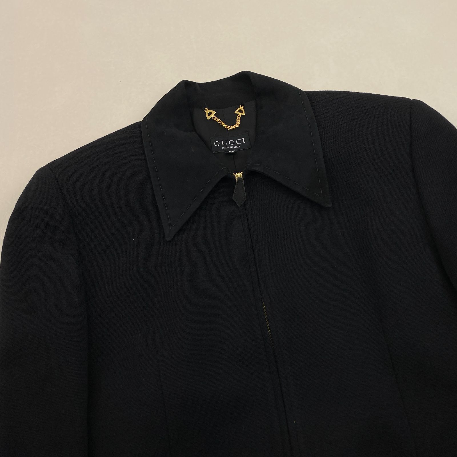 GUCCI ウールコート トムフォード期 Tom Ford レザー グッチ