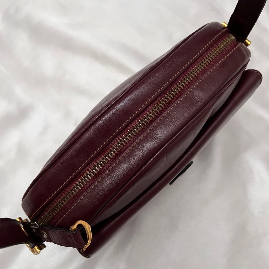 ◇美品◇カルティエ マストライン ミニショルダーバッグ ボルドー 