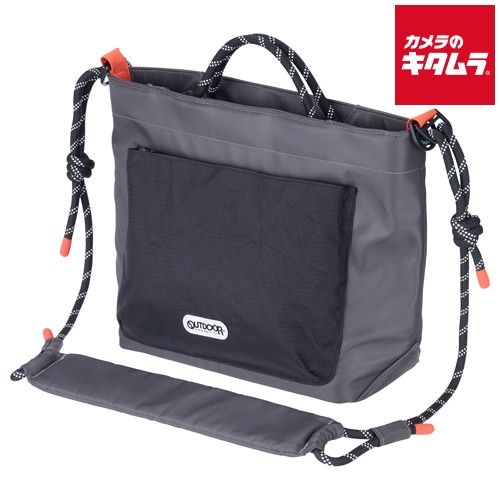 アウトドアプロダクツ ODRCSBLGY ロープ カメラショルダーバッグ L グレー