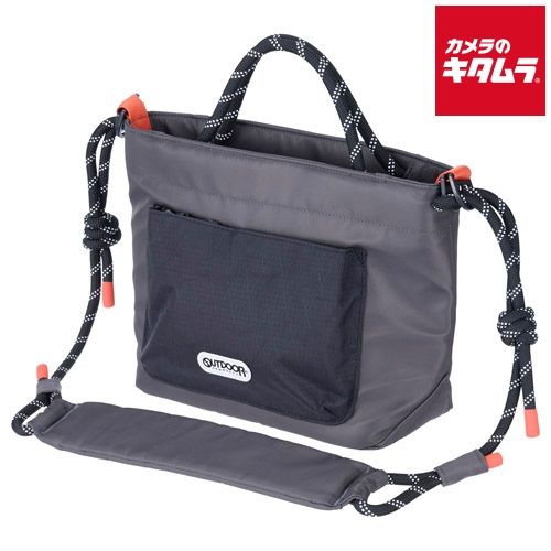 アウトドアプロダクツ ODRCSBMGY ロープ カメラショルダーバッグ M グレー
