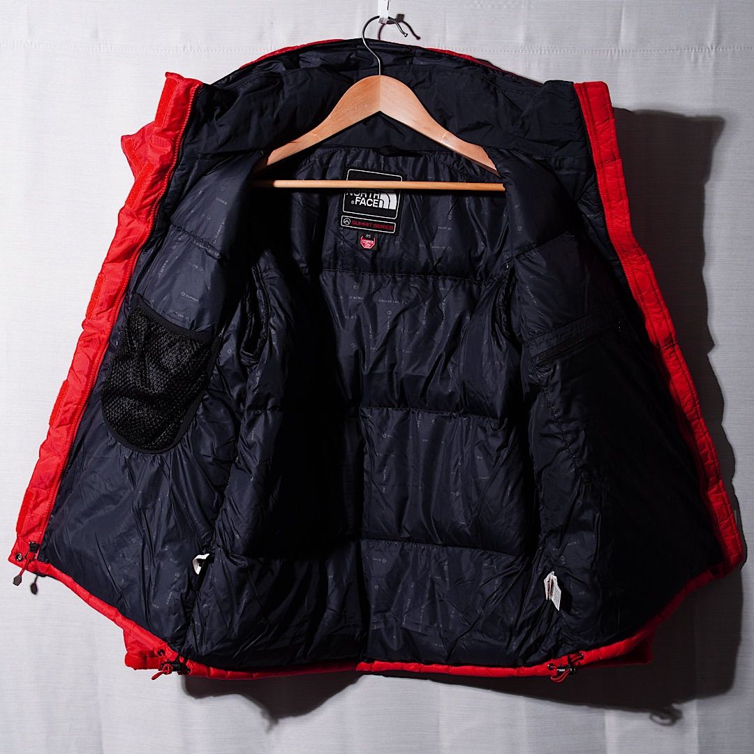 ノースフェイス THE NORTH FACE ダウンジャケット M ブラック×レッド
