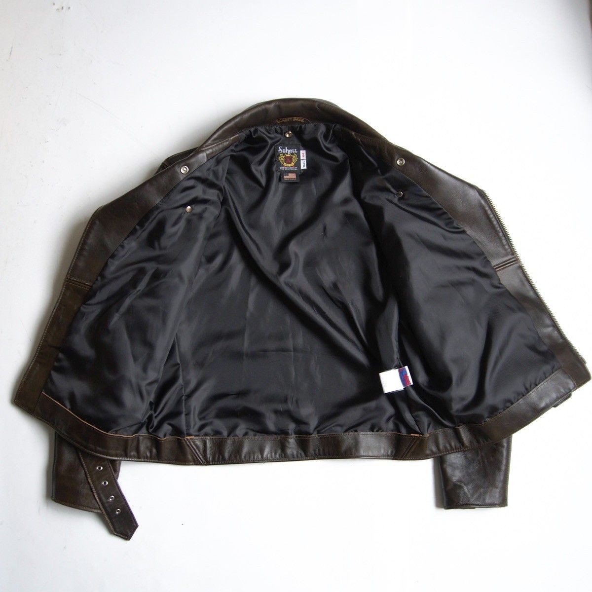 美品/ビッグサイズ】SCHOTT【217US/ラムレザー ワンスター ダブル 