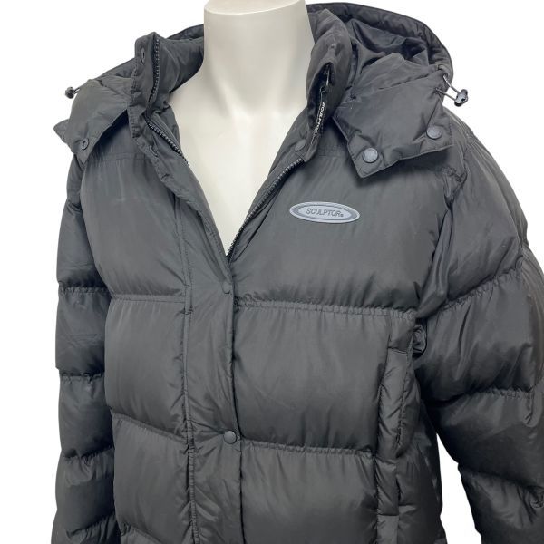 □ スカルプター SCULPTOR ベンチコート ダウンジャケット 黒 L メンズ