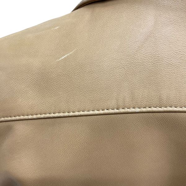 レザージャケット ブラウン