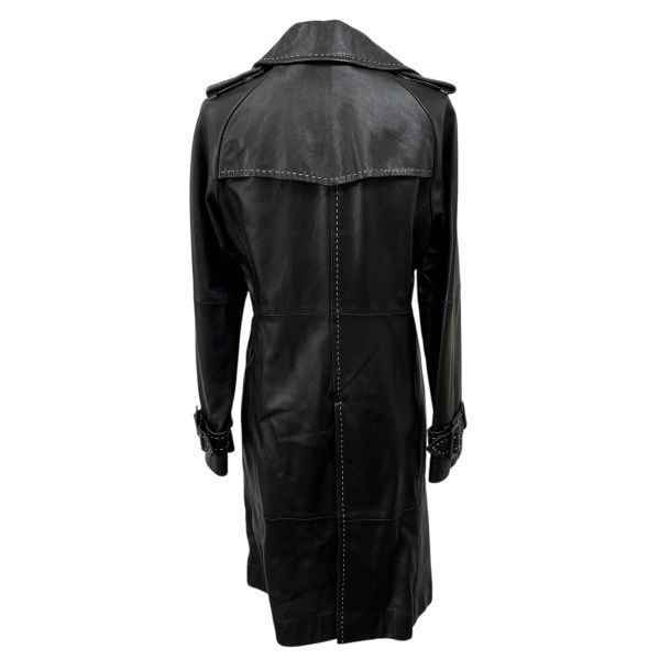 □ ダナキャランニューヨーク DKNY レザージャケット コート アウター