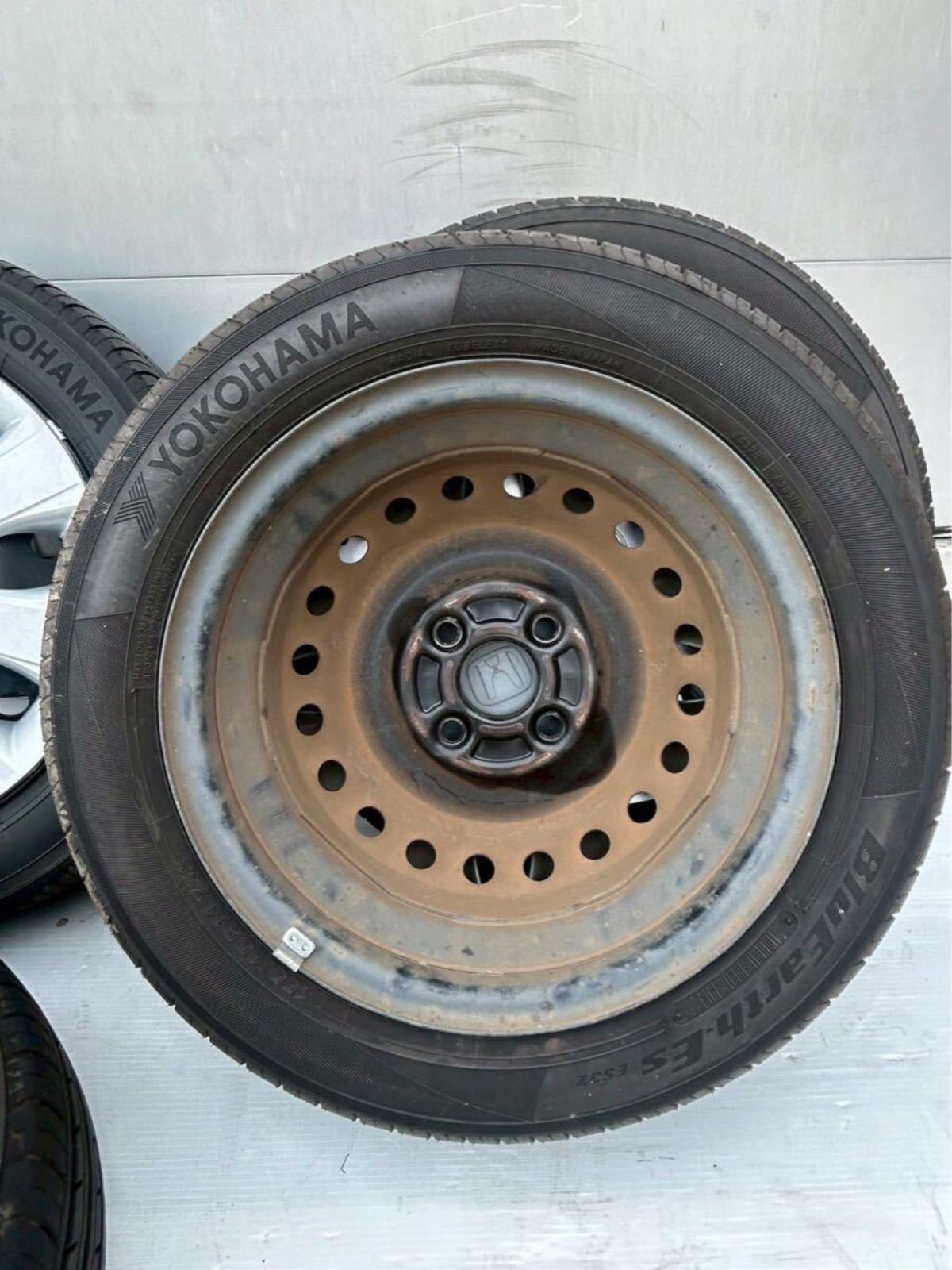  258 212 サマータイヤ ホンダ N BOX WGN 14インチ 155 65 R 14 4 5 J 39 PCD 100 H ヨコハマ ブルーアース 製 14インチ タイヤ ホイールセット