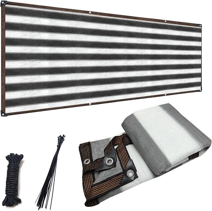 堅塁金物 ベランダ目隠し 遮光ネット プライバシー保護 日除けシェード