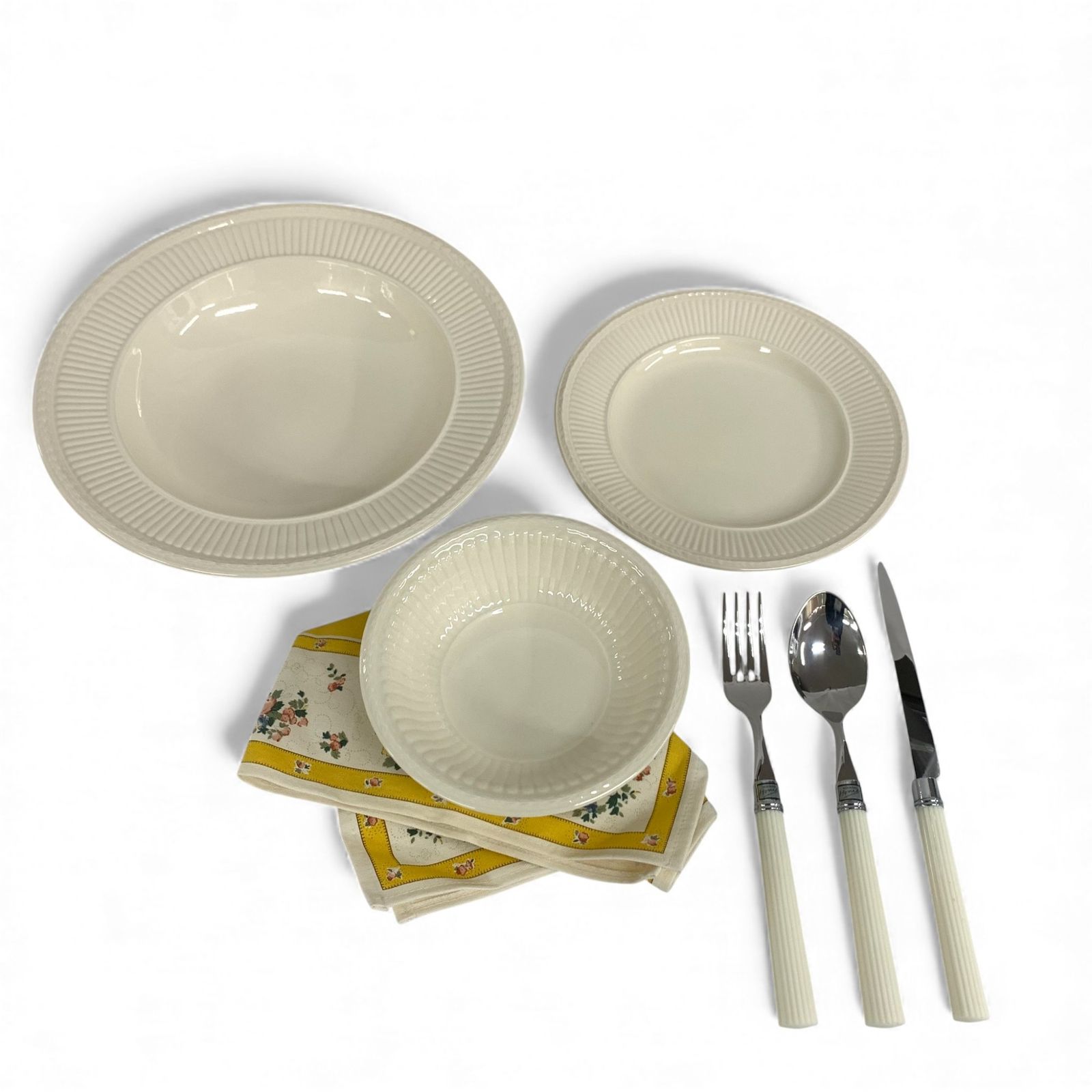 WEDGWOOD ウェッジウッド EDME エドミー 7点セット お皿・カトラリー