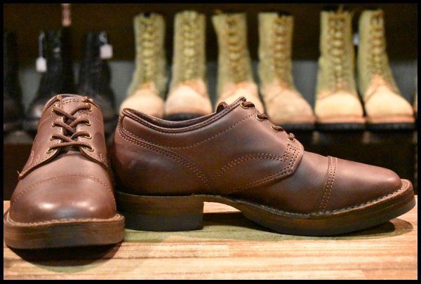 8 5 D WESCO ウエスコ カスタムJHクラシックス オックスフォード ブラウン 茶 キャップトゥ 短靴 ジョンヘンリー ブーツ FK 369