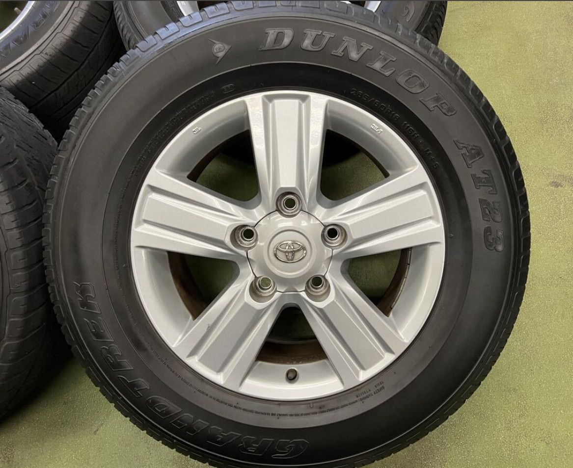 258 227 1 ランドクルーザー 200系 中期 ホイール 18 8 J 60 PCD 150 5 H 285 R ダンロップ グランドトレック AT 23 ラジアル