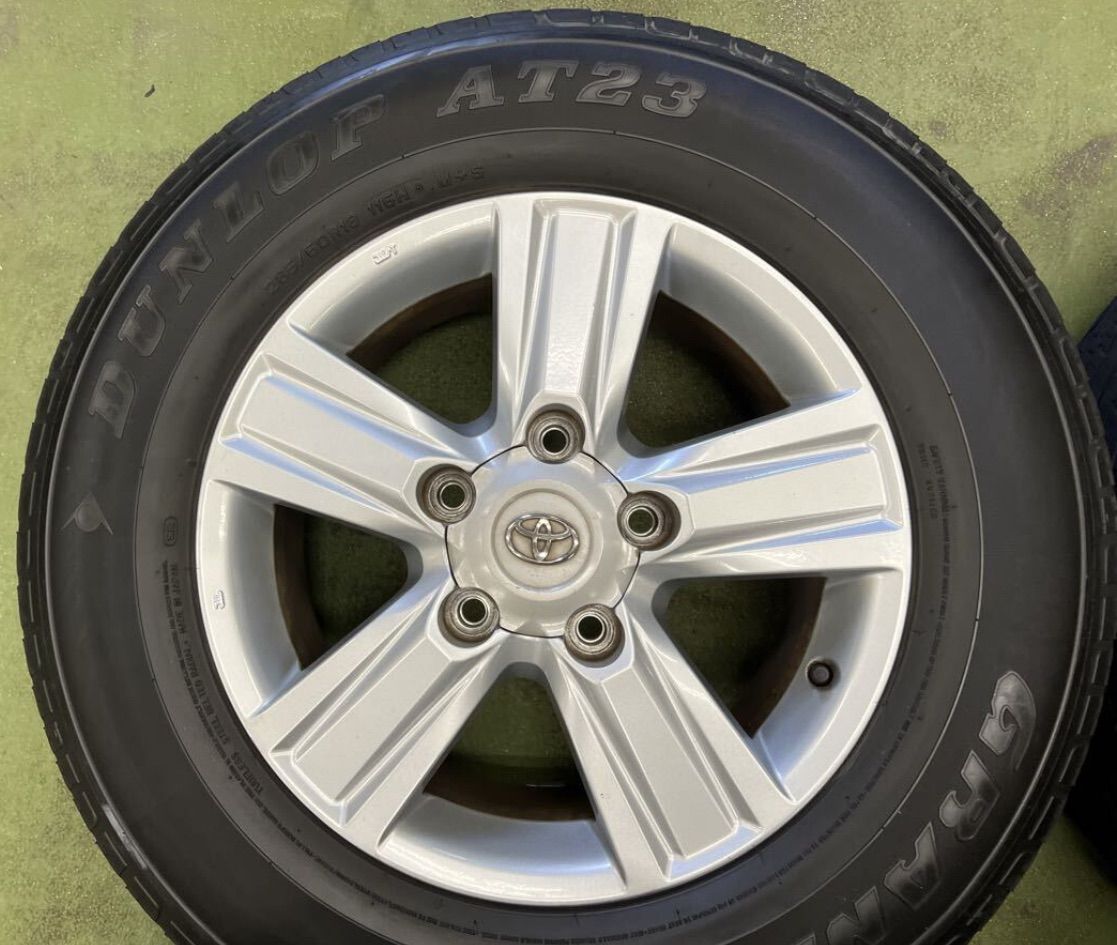  258 227 1 ランドクルーザー 200系 中期 ホイール 18 8 J 60 PCD 150 5 H 285 R ダンロップ グランドトレック AT 23 ラジアル 18インチ タイヤ ホイールセット