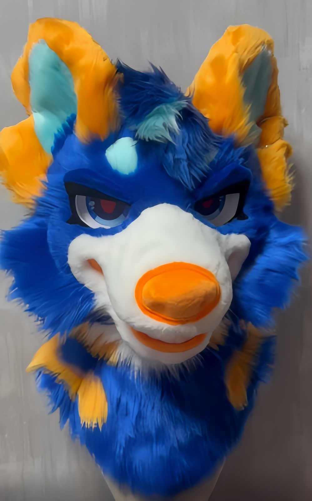 着ぐるみヘッド 犬 NO 455 青 紺色 全頭ヘッド ケモノ ファースーツ ぬいぐるみ コスプレ コスチューム kigurumi