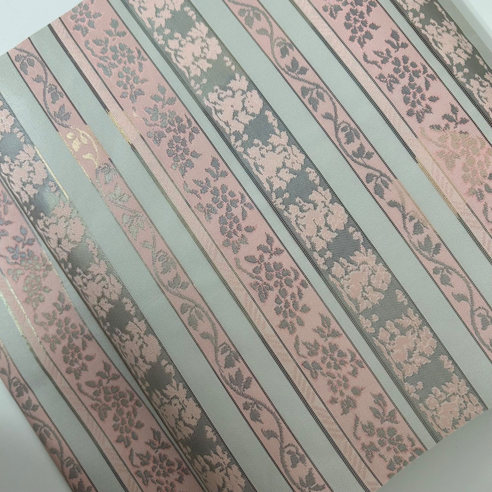 名古屋帯 正絹 横断 華うさぎ 花唐草 九寸 MA-1905 - メルカリ