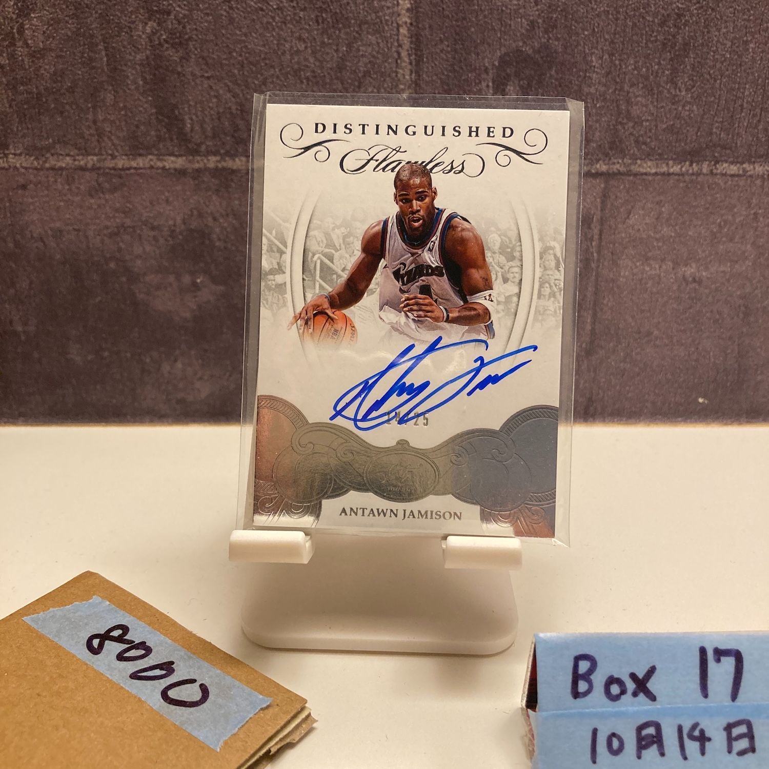 2017-18 Panini Flawless Antawn Jamison 14/25 直筆サインカード