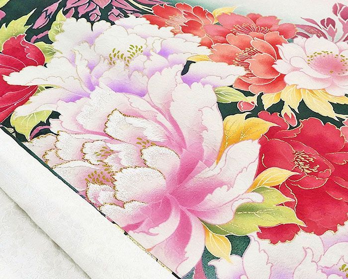 振袖 正絹 吉祥 四季花 身丈169cm 裄丈67.5cm 中古 リサイクル 着物 フォーマル 成人式 e4148 振袖 正絹 吉祥 四季花 身丈169cm 裄丈67.5cm リサイクル 着物