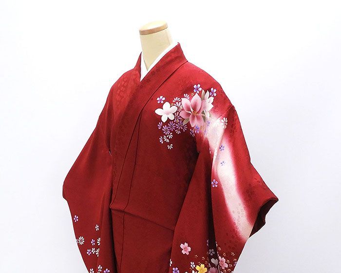 振袖 正絹 花 身丈158.5cm 裄丈64cm 中古 リサイクル 着物 フォーマル 成人式 e4135 振袖 正絹 花 身丈158.5cm 裄丈64cm リサイクル 着物 フォーマル 成人