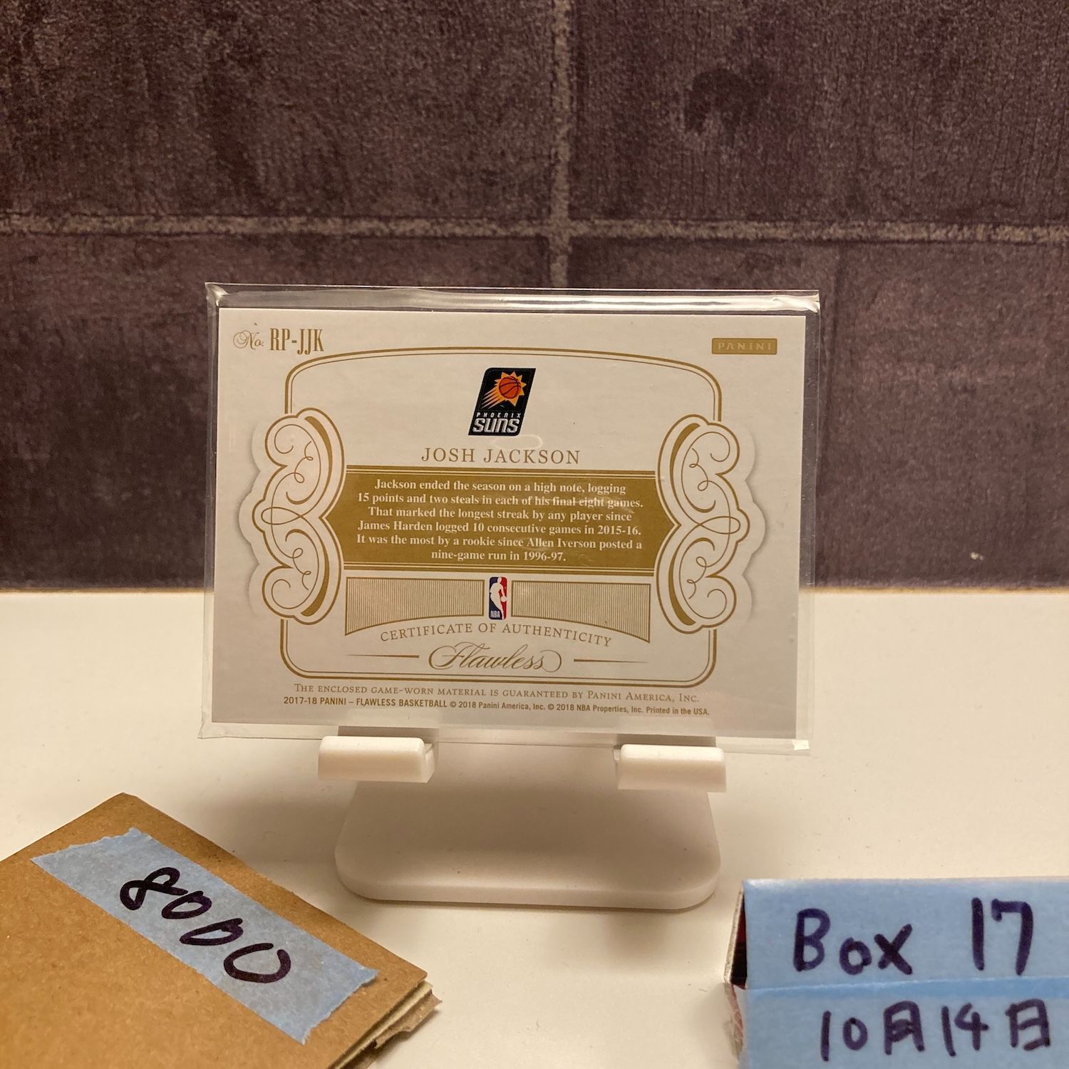 最新 2017-18 Panini Flawless Josh Jackson 23/25 Phoenix Suns