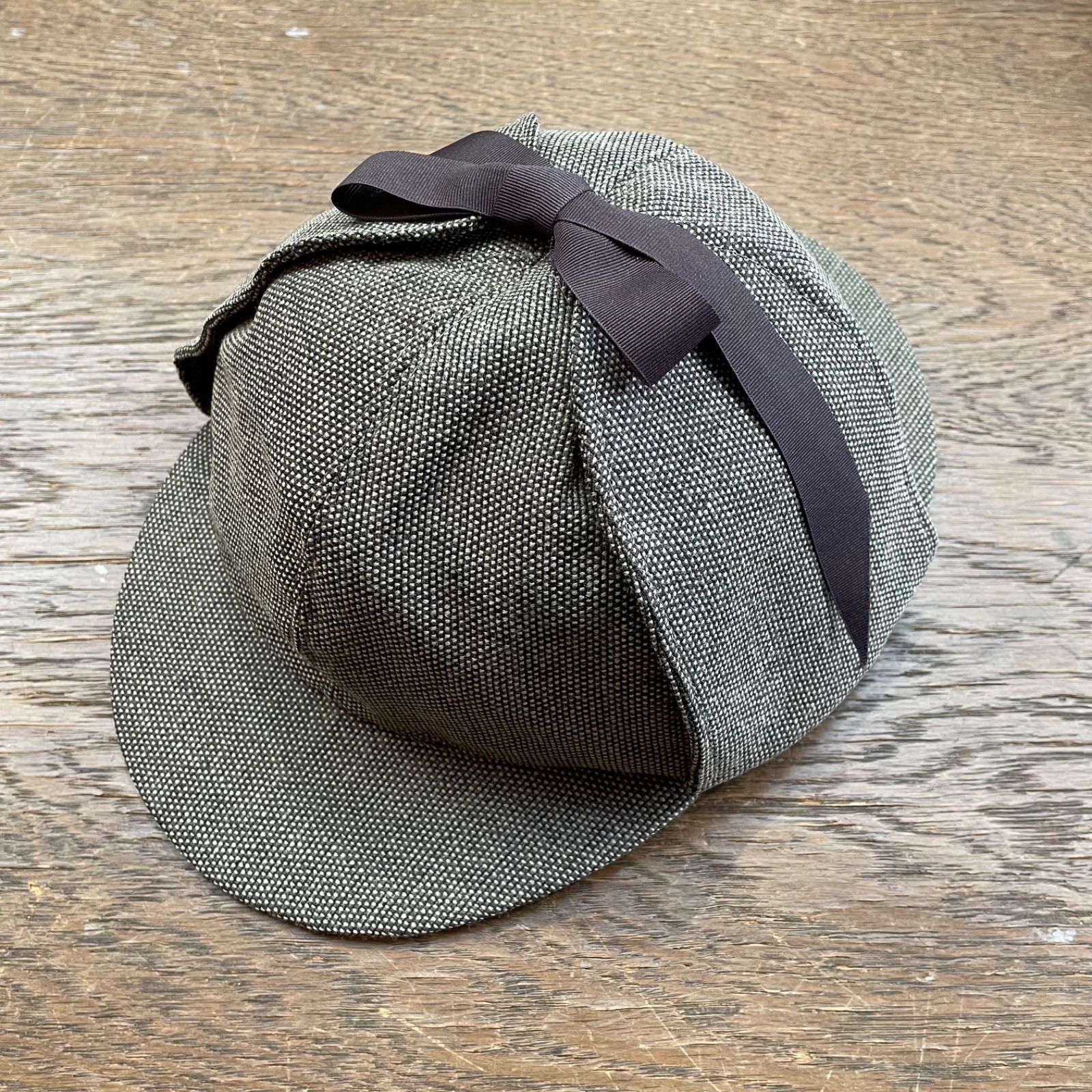 original john DEERSTALKER HAT BROWN BEIGE モッズ レトロ イギリス シャーロックホームズ ディアストーカー ハンチング