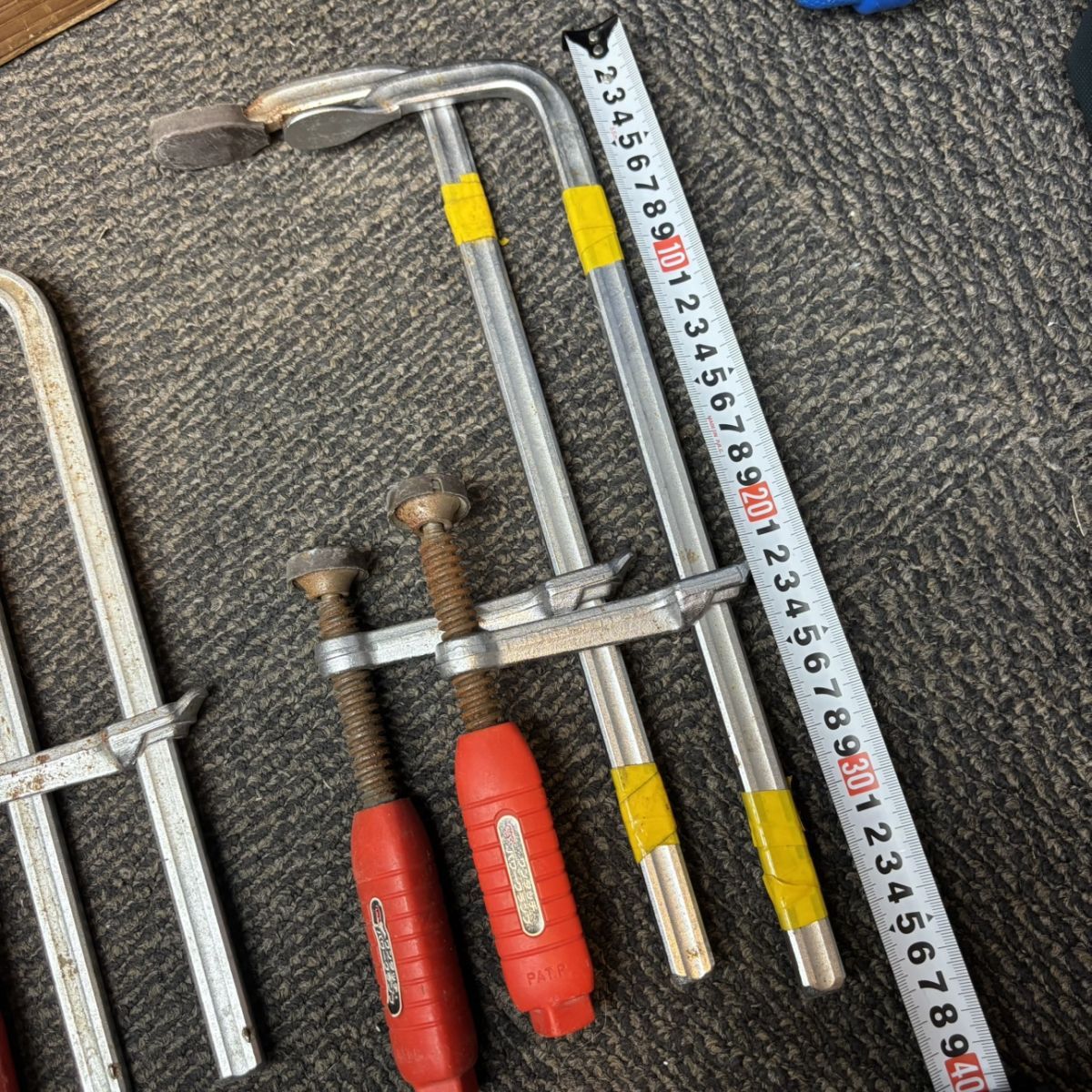 バクマ サンキ ロブスター Fクランプ 11本セット バイス 万力 ワンタッチパワークランプ F型