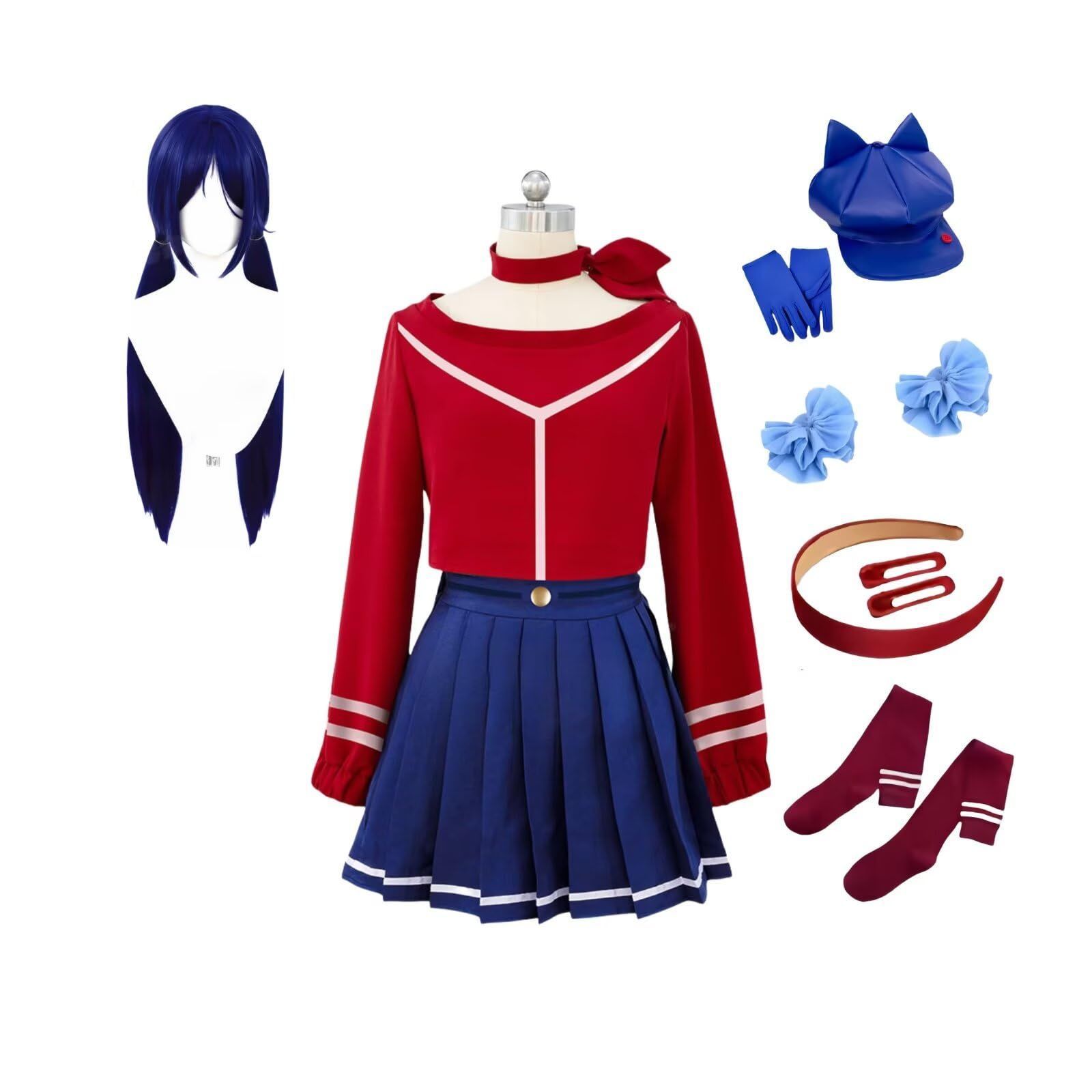 ミタ コスプレ 衣装 ウィッグ ミサイド MiSide 帽子 髪飾り付き 撮影用コスプレ用衣装 コスチューム 仮装 cosplay