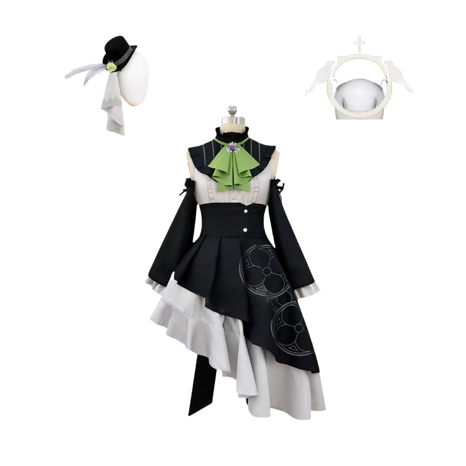 歌住サクラコ アイドル コスプレ 衣装 ブルーアーカイブ ヘイロー 髪飾り付き コスプレ用衣装 コスチューム 仮装 cosplay