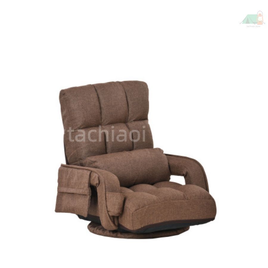 回転式座椅子 肘掛け ハイバック 座いす リクライニング 1人掛け