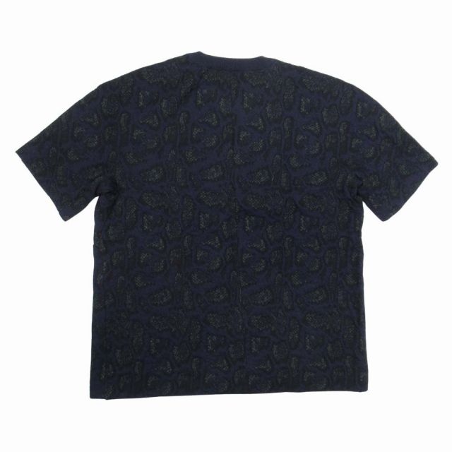 【中古】美品 ステラマッカートニー レオパード柄 ジャガード コットンニット 半袖 プルオーバー セーター カットソー 美品 ステラマッカートニー STELLA McCARTNEY レオパード柄 ジャガード