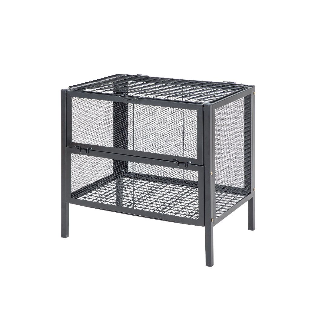 ショップ 出し入れしやすいメッシュダストボックス 屋外 ゴミかご カラス ネット不要