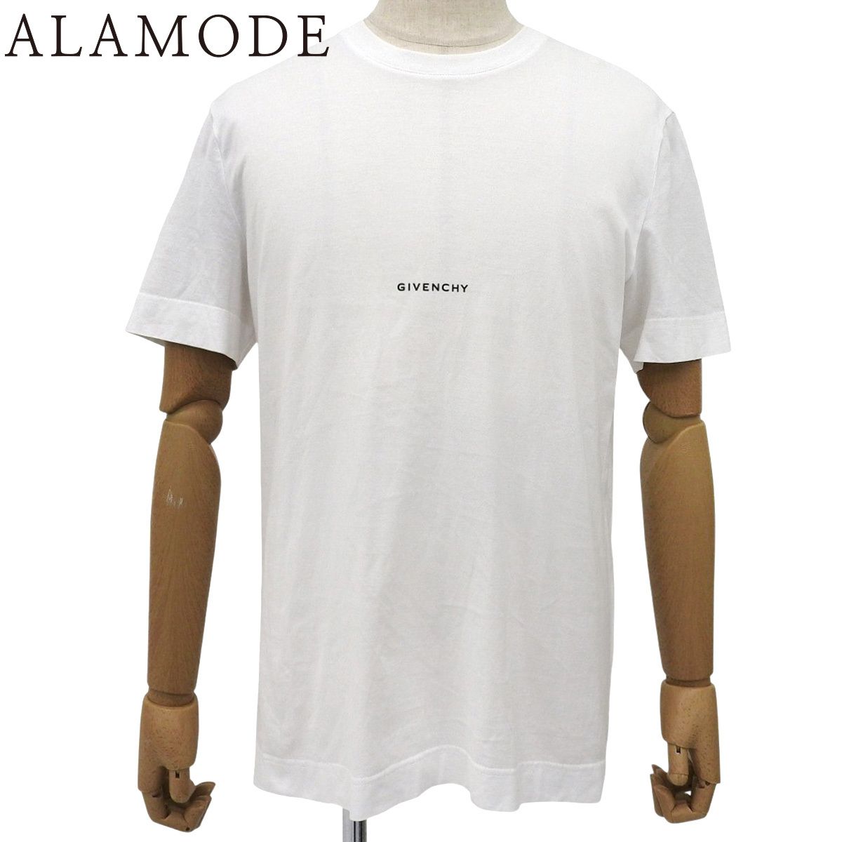 ジバンシー ロゴ Tシャツ アパレル ファッション 半袖 クルーネック L コットン ホワイト白 レディース アラモード