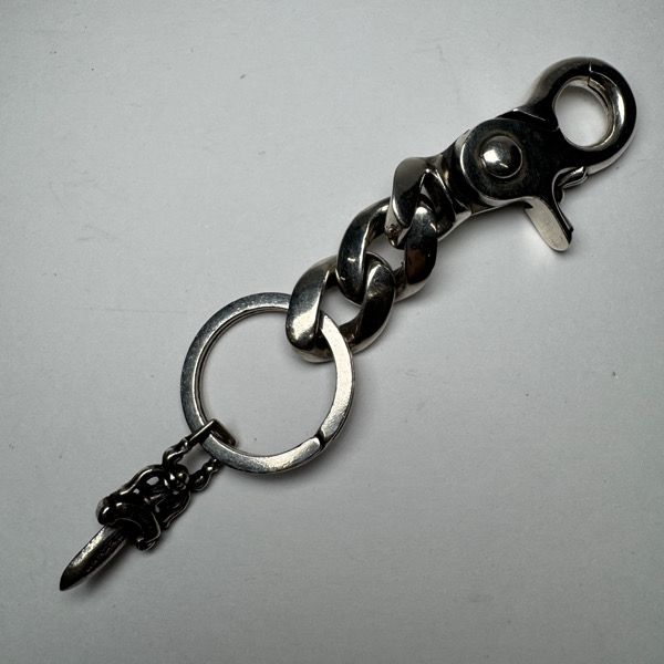 CHROME HEARTS クロムハーツ クラシックキーチェーンw スプリットキーリング ショート
