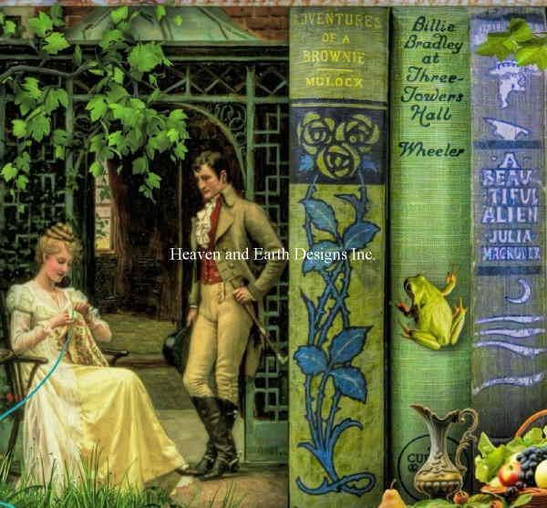 Aimee Stewart クロスステッチ 図案 刺しゅう チャート 【 QS A Stitch In Time Amour 】 Heaven And Earth Designs 上級者 全面刺し HAED